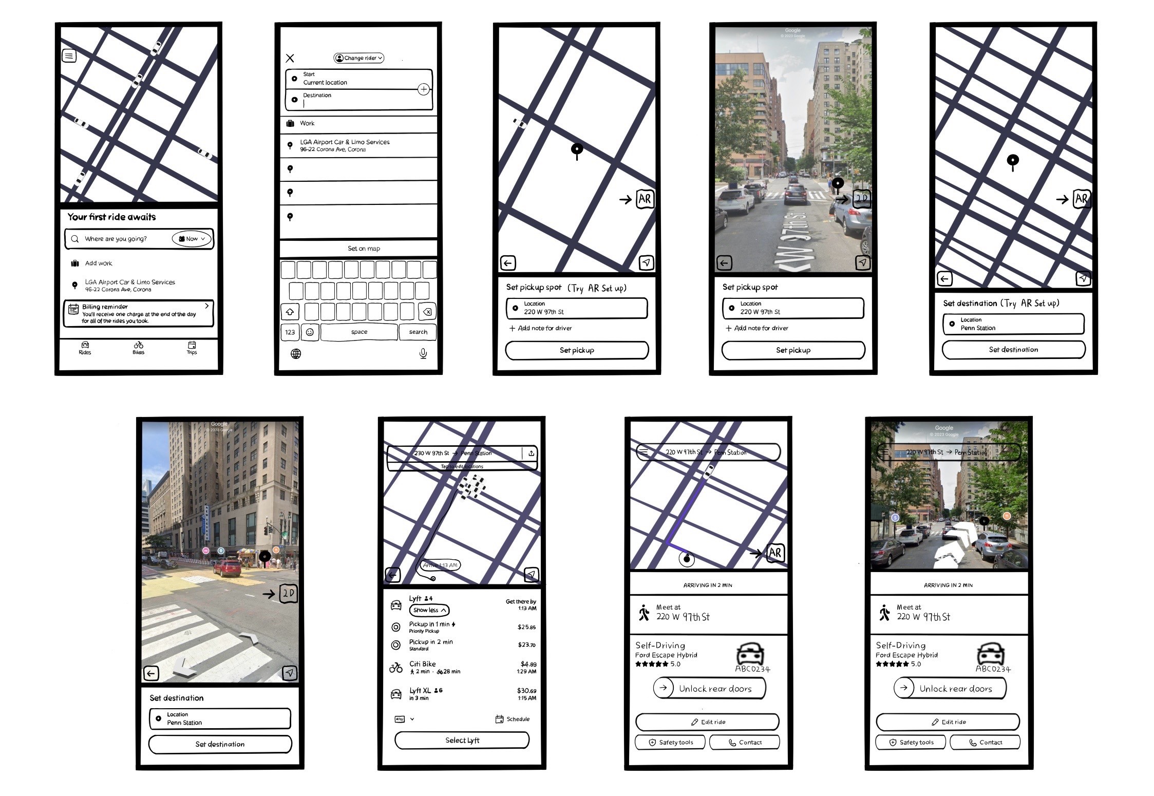 Lyft AR pickup prototype preview
